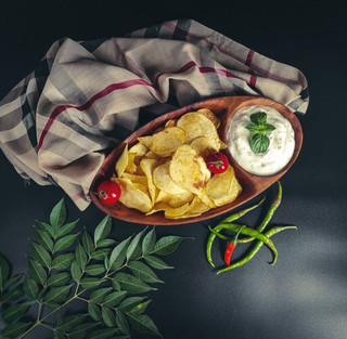 چیپس و ماست خوری چوبی برند کهن پیکره