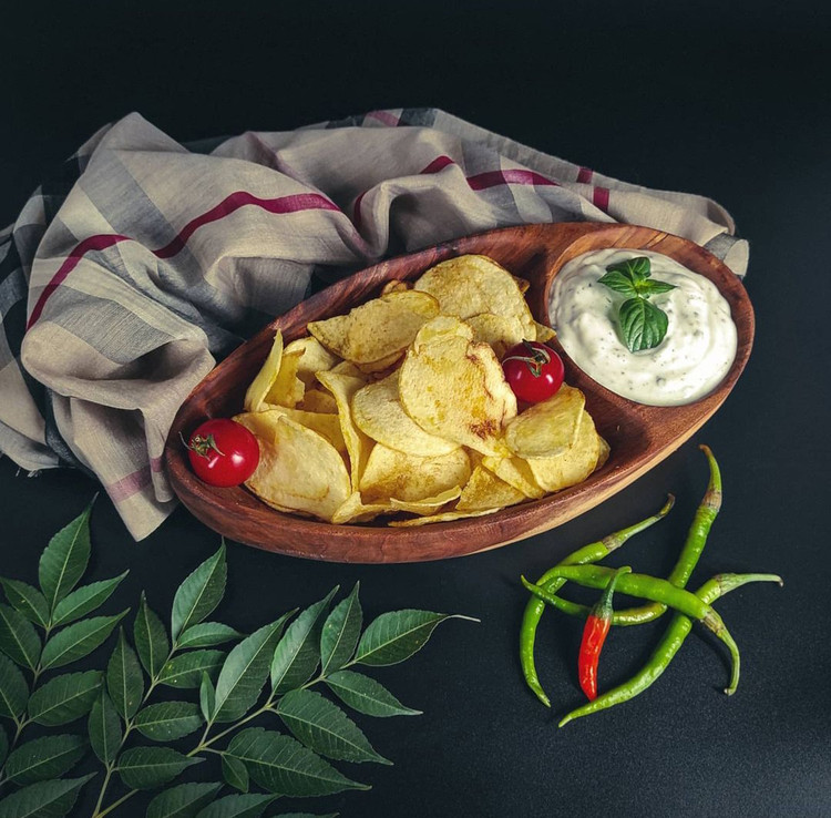 چیپس و ماست خوری چوبی برند کهن پیکره